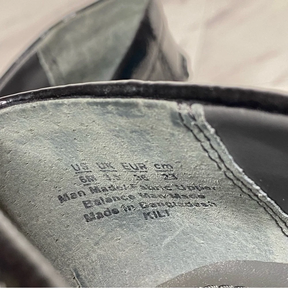 Franco Sarto Kili Black Patent Platform Loafer 6M